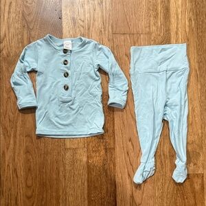 Lou Lou & Company Newborn Matching Set in Light Blue